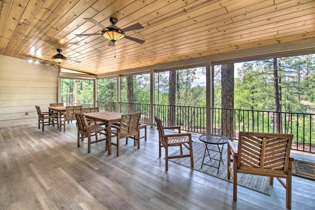 Pinetop Creekside Cabin Secret Game Room! Bagian luar foto