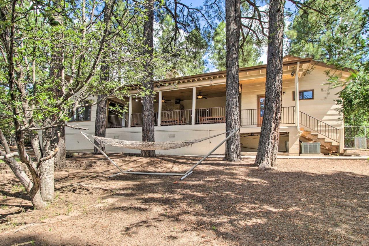 Pinetop Creekside Cabin Secret Game Room! Bagian luar foto