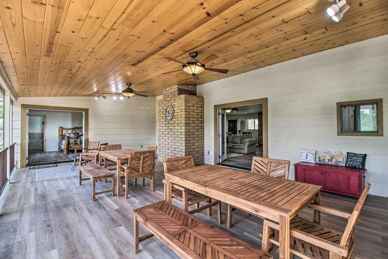 Pinetop Creekside Cabin Secret Game Room! Bagian luar foto