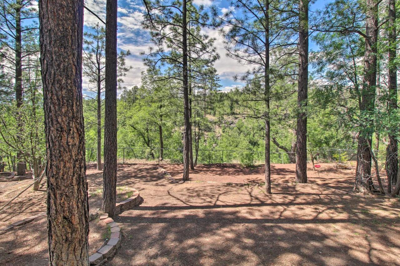 Pinetop Creekside Cabin Secret Game Room! Bagian luar foto