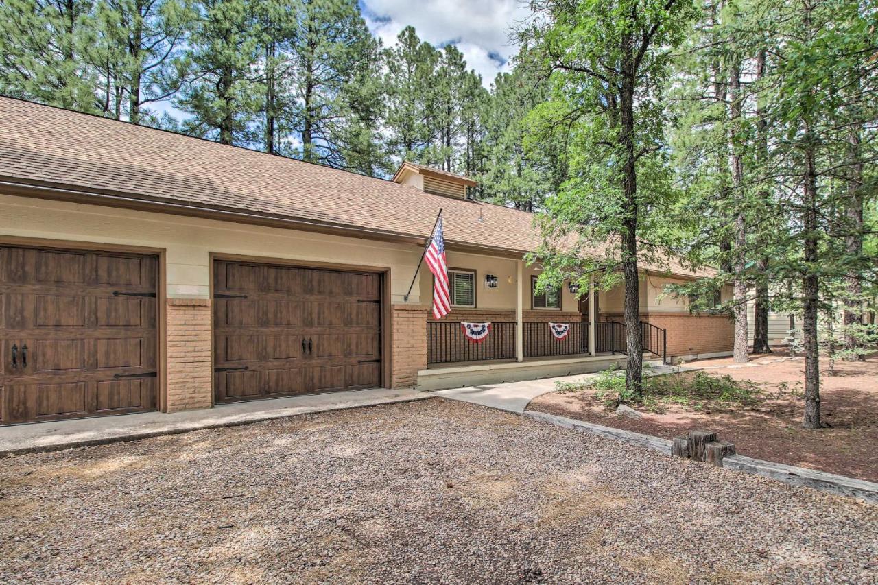 Pinetop Creekside Cabin Secret Game Room! Bagian luar foto