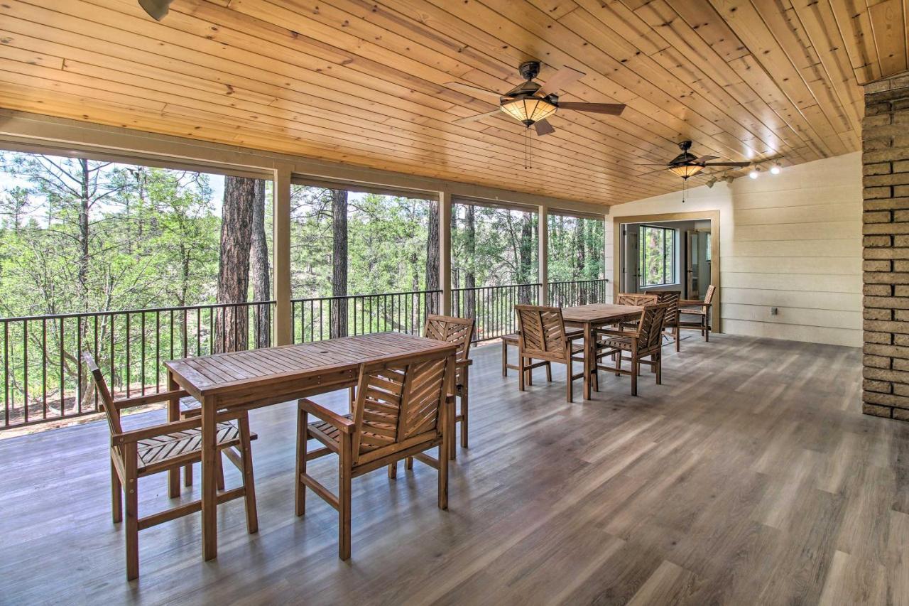 Pinetop Creekside Cabin Secret Game Room! Bagian luar foto