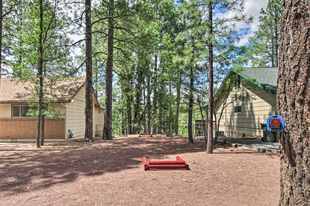 Pinetop Creekside Cabin Secret Game Room! Bagian luar foto
