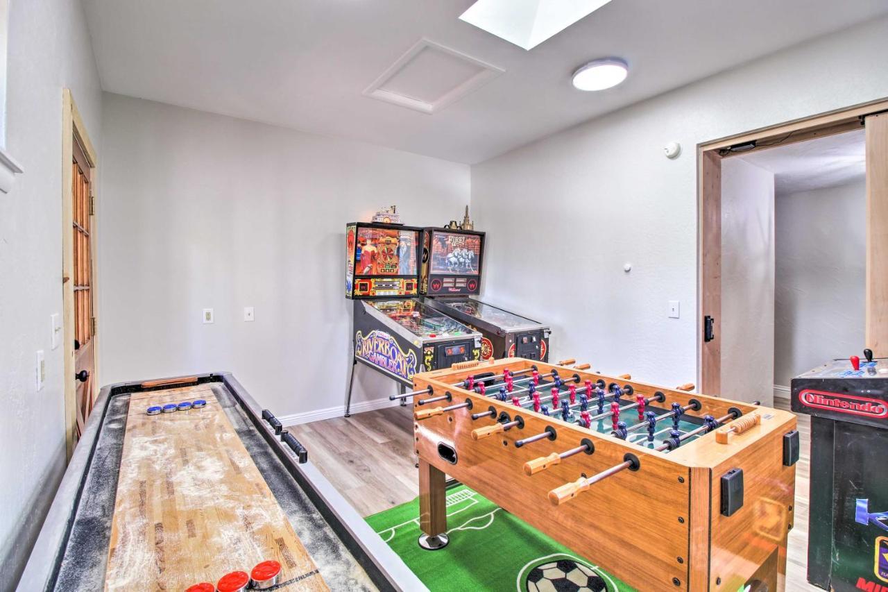 Pinetop Creekside Cabin Secret Game Room! Bagian luar foto